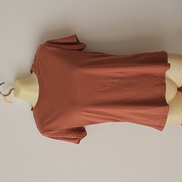 A New Day Women's Short Sleeve T-Shirt Size X-Small Burnt Orange Crew Neck - Picture 1 of 9